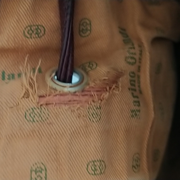 Marino Orlandi Italian Leather Vintage Bucket Bag Shoulder Tote Crossbody - Picture 13 of 16